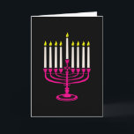 heiß rosa menorah hanukkah purim einladung<br><div class="desc">"hot pink menorah hanukkah ", "pink hanukkah", "pink menorah", "hanukkah menorah", menorah, "glückliche hanukkah", kanukah, hannukah, Hanukkah, "jüdische Feiertage"</div>