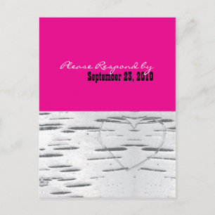 heiß rosa, moderne Birne Postkarte