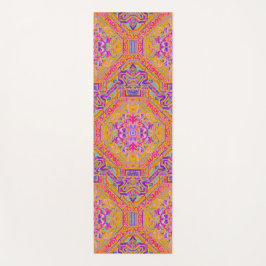 Heiß rosa Zauberteppich/ Orange Blau Kariert Yogamatte