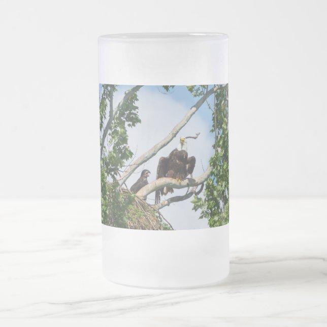 Heiße Adler Mattierte Tasse (Mittel)