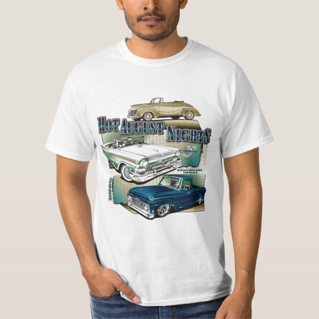 heiße August-Nächte lustig T-Shirt (Vorderseite)