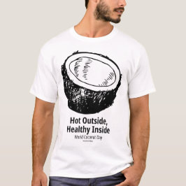 Heiße Außenfassade gesundes Innenhof T-Shirt