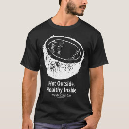 Heiße Außenluft gesund in Dunkelheit T-Shirt