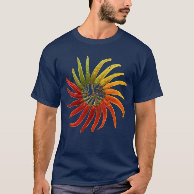 Heiße Chili-Paprikaschoten T-Shirt (Vorderseite)