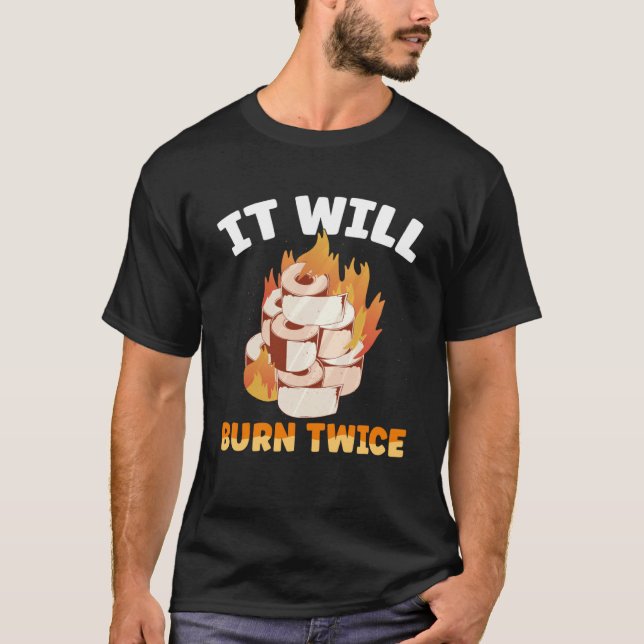 Heiße Chili Sauce wird zweimal scharfer Pfeffer br T-Shirt (Vorderseite)