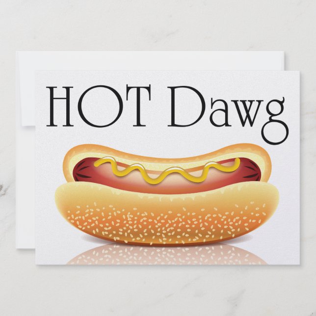 Heiße Dawg oder andere! Einladung (Vorderseite)