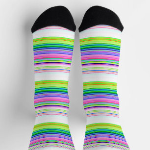 Heiße farbenfrohe Neonstreifen Zierkissen Socken