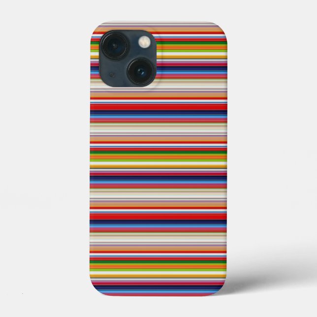 Heiße farbenfrohe Streifen Case-Mate iPhone Hülle (Rückseite)