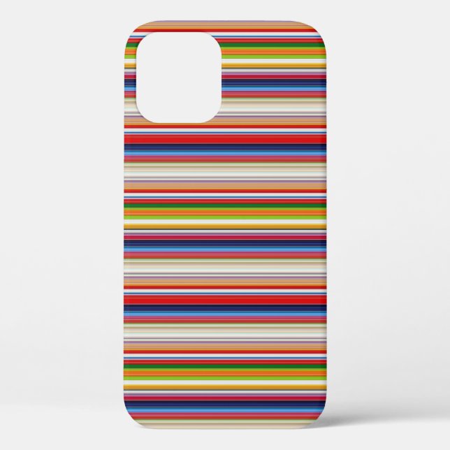 Heiße farbenfrohe Streifen Case-Mate iPhone Hülle (Rückseite)