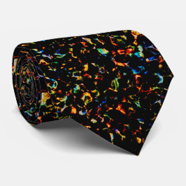 Heiße Felsen Mikroprint Moderne abstrakte Lava-Tex Krawatte