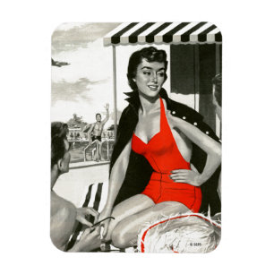 Heiße Frau Magnet