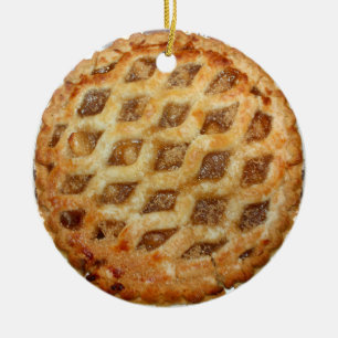 Heiße frische Apfeltorte Keramik Ornament