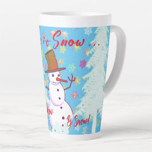 Heiße Getränke am Schneetag Milchtasse