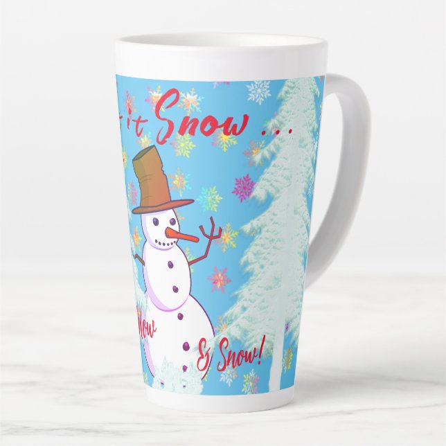 Heiße Getränke am Schneetag Milchtasse (Rechte Ecke)