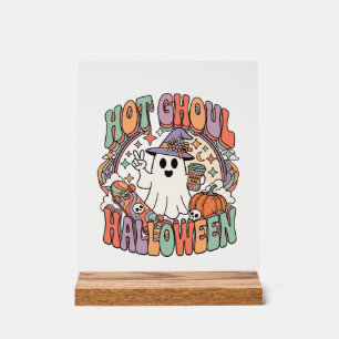 Heiße Ghoul Halloween Geist Hexenhut Skateboard Acrylschild