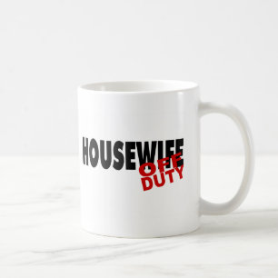Heiße Hausfrau (Schwarzes) Kaffeetasse