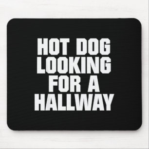 Heiße Hunde Suchen Einen Flur Lustige Hot-Dog-Lieb Mousepad
