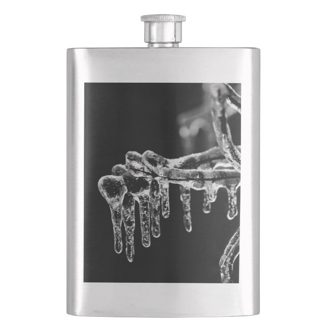 heiße Jahreszeit Flachmann (Vorderseite)