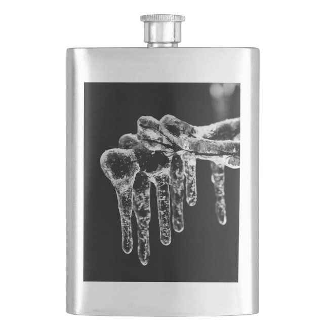 heiße Jahreszeit Flachmann (Vorderseite)