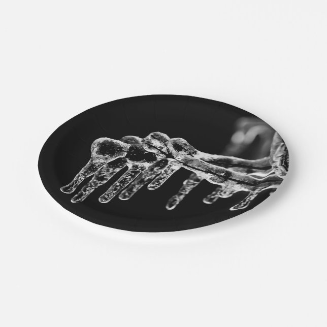 heiße Jahreszeit Pappteller (Schrägansicht)