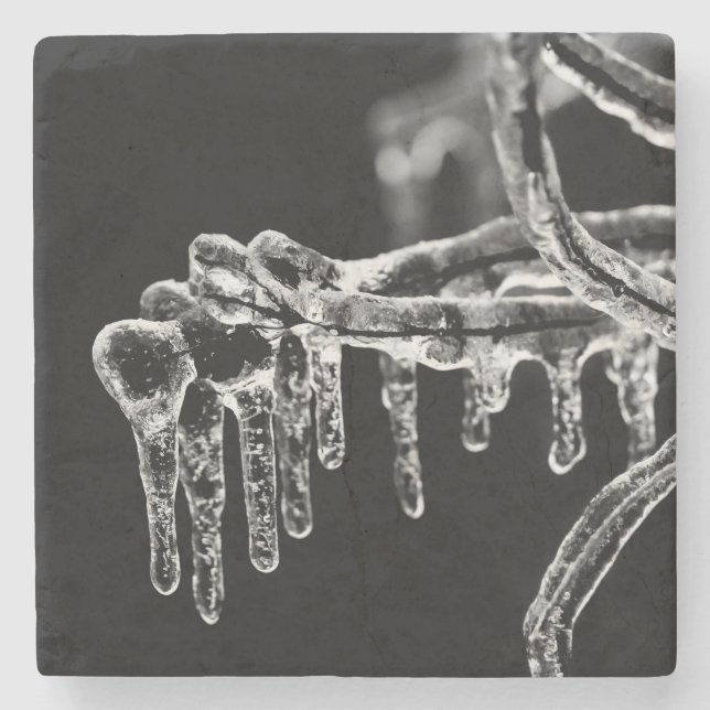 heiße Jahreszeit Steinuntersetzer (Vorderseite)