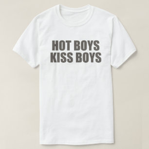 Heiße Jungs küssen Jungs   LGBTQ+ Stolz Bekleidung T-Shirt