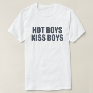Heiße Jungs küssen Jungs LGBTQ+ Stolz Bekleidung T-Shirt