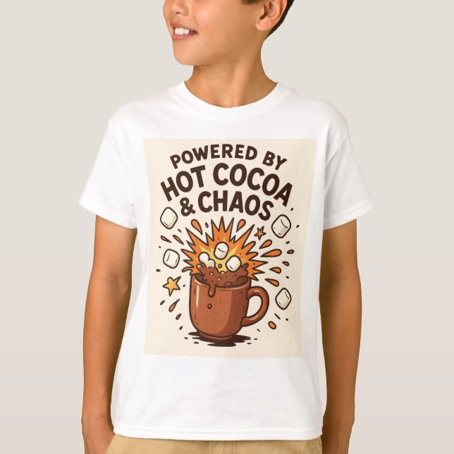 Heiße Kakao-Chaos-Explosion T-Shirt (Vorderseite)