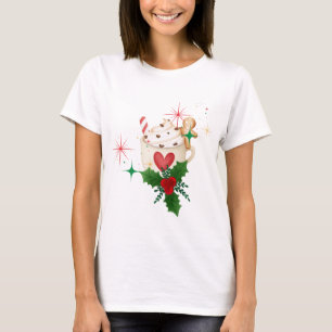 Heiße Kakao & Lebkuchen Mann Gemütliche Weihnachte T-Shirt