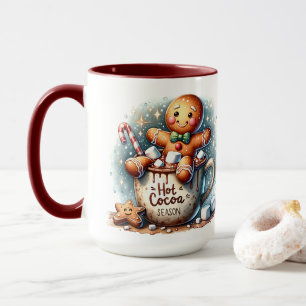 Heiße Kakao-Saison Lebkuchen-Keks Tasse