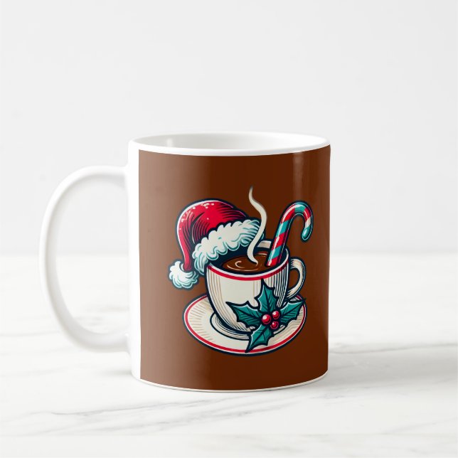 Heiße Kakao-Tasse Der Weihnachtsmann Kaffeetasse (Links)