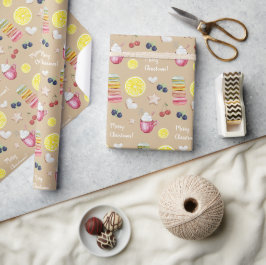 Heiße Kakao und gute Wünsche Geschenkpapier