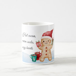 Heiße Kakao, warme Socken Tasse - Gemütliche Weihn