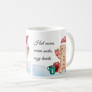 Heiße Kakao, warme Socken Tasse - Gemütliche Weihn