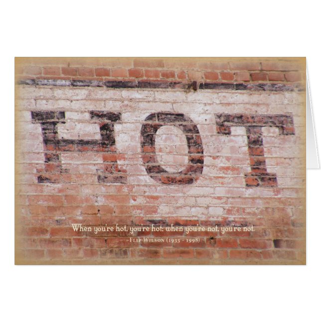 Heiße Karte (Vorderseite (Horizontal))