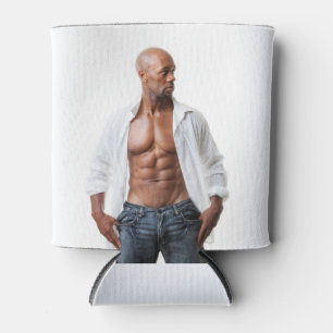 Heiße Kerl Nice Pecs Muskulöse Abs Strand Hemdlos Dosenkühler