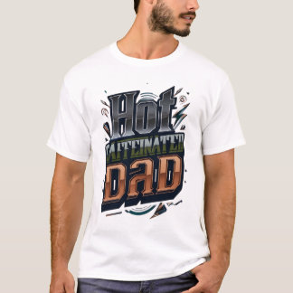 Heiße koffeinhaltige Dad-Grafik-T-Shirt T-Shirt