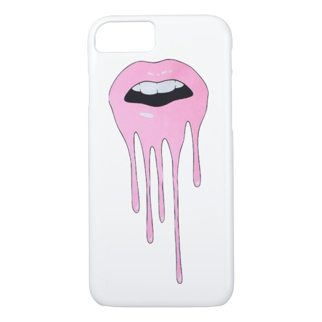 Heiße Lippen Case-Mate iPhone Hülle (Rückseite)