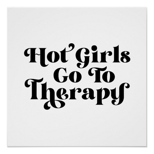 Heiße Mädchen gehen zur Therapie Poster (Vorderseite)