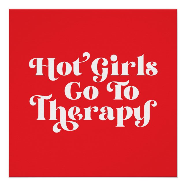 Heiße Mädchen gehen zur Therapie Poster (Vorderseite)