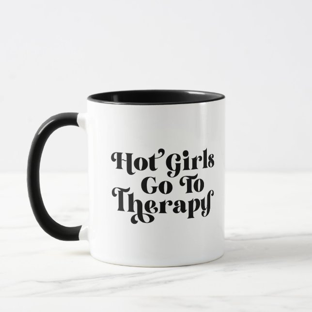 Heiße Mädchen gehen zur Therapie Tasse (Links)