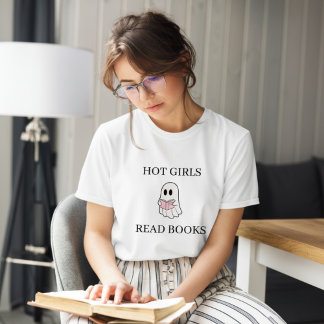 Heiße Mädchen lesen Bücher | Halloween-Geist Tri-Blend Shirt