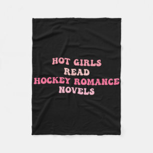Heiße Mädchen lesen Hockey-Romanzen-Romane Lustige Fleecedecke