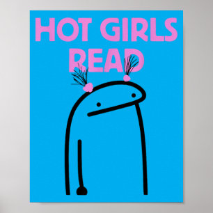 Heiße Mädchen lesen Poster