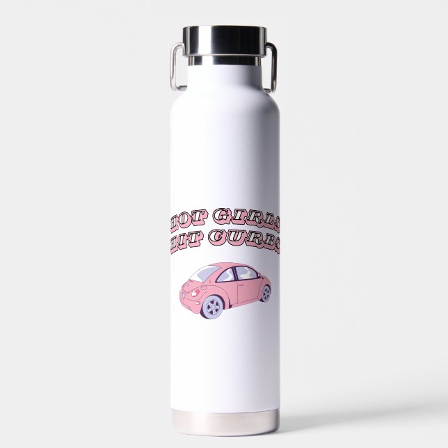 Heiße Mädchen schlagen Beine Trinkflasche (Vorne)