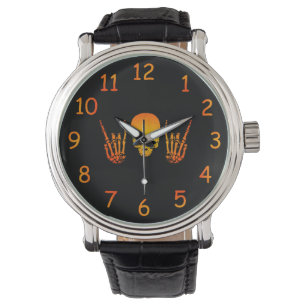 Heiße Metallschädel-Uhr Armbanduhr
