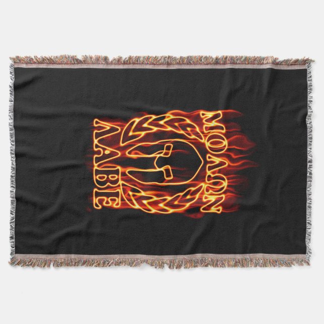 Heiße Molon Labe Spartan Kriegermaske am Feuer Decke (Vorderseite)