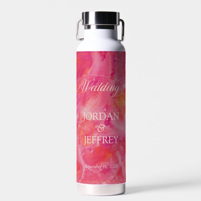 Heiße romantische Hochzeit Trinkflasche (Vorne)