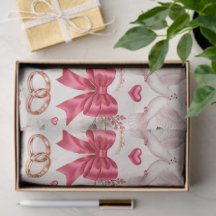 Heiße rosa Blush-Blumen-Hochzeitsgeschenkverpackun