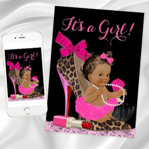 Heiße Rosa Leopard High Heel Schuh Ethnische Babyp Einladung